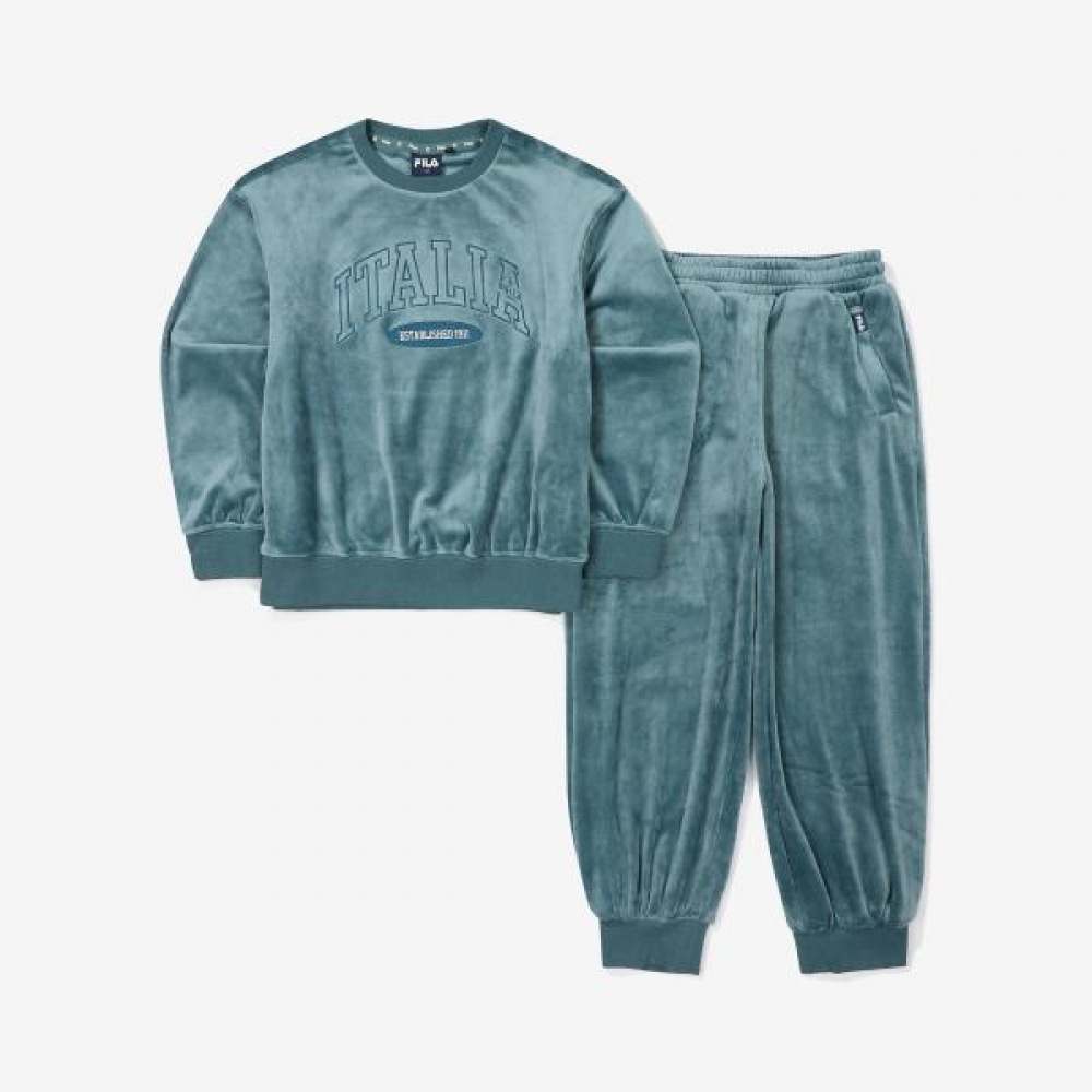 (フィラキッズ) ベロア上下セット (FK2FSF4201X_GTL)