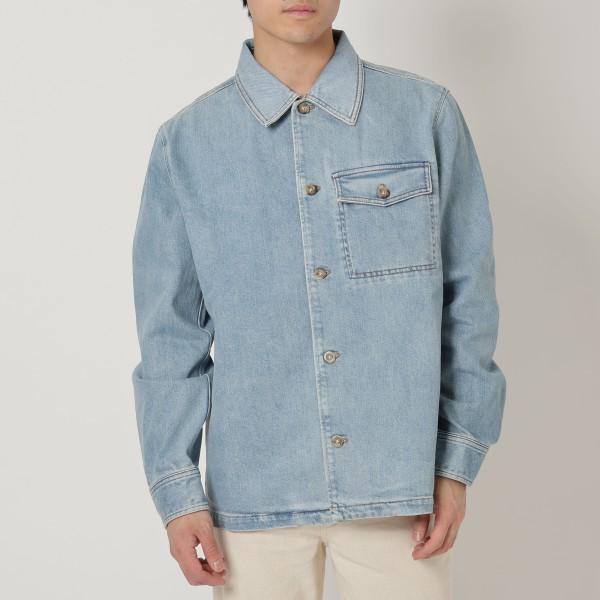 シャツ 長袖シャツ デニムシャツ ブルー メンズ COFDI H02784 IAL