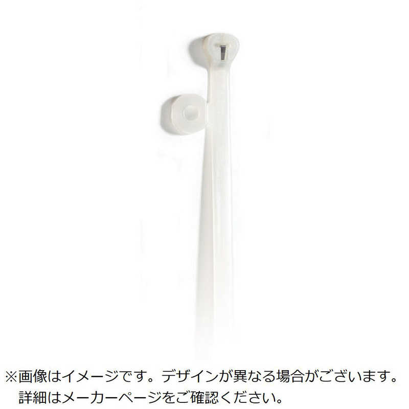 ABB　TY-Rap パネル固定用結束バンド(取付穴付き) パネル固定用結束バンド標準(ナチュラル色)(小袋)取付穴径4.0mm幅4.7X長さ186mm100本入り　TYF535M