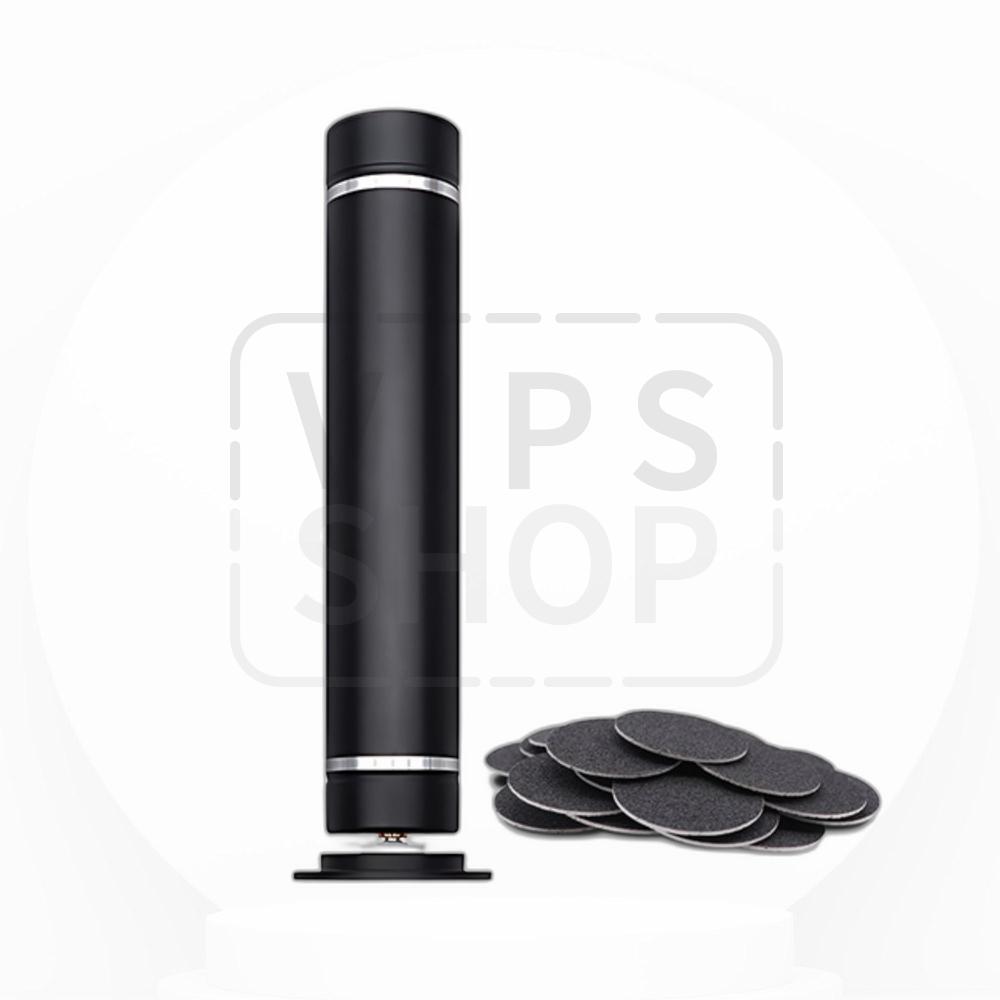 808第3世代アクアワイヤレス電動足角質除去器+サンディング3種20pセット メタルブラック