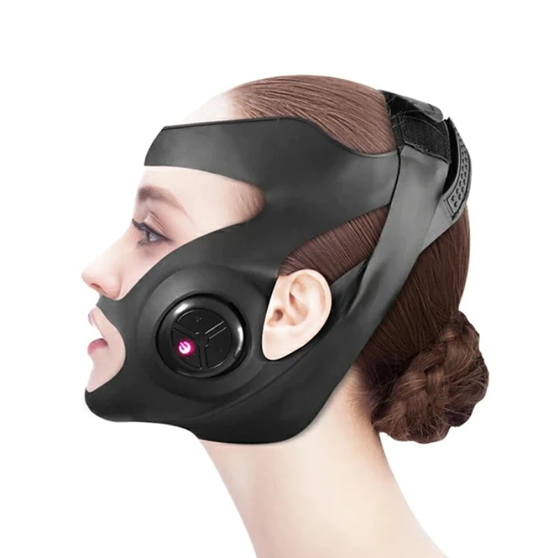 小顔美顔器 フェイスリフト美顔器EMS 顔痩せ マスク型美顔器 マッサージ器 表情筋トレーニング V顔 3種類モード 5段階調節 USB充電式 美容グッズ ウェアラブル 8,721円
