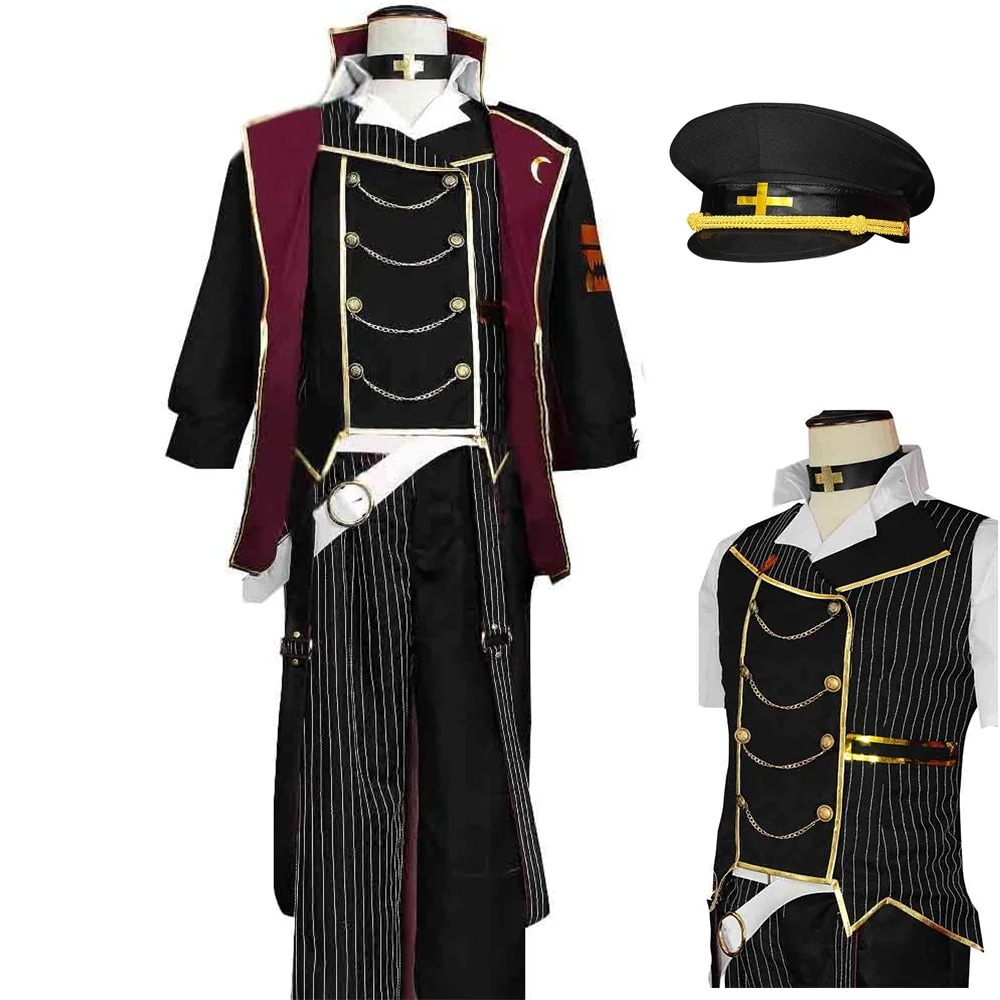 【全シリーズ発売中】 【値引き中】ウィッグ コスプレ衣装＋帽子付き 撮影 贈り物 イベント クリスマス ハロウィン コスプレ衣装 軍服 新衣装 くずは 制服 葛葉 葛叶 葛葉 にじさんじ コスプレ衣装