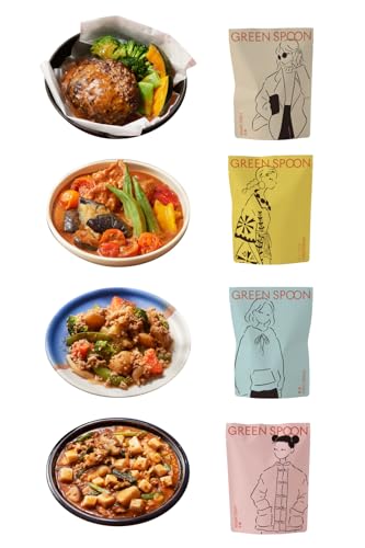 グリーンスプーン おかずキット 4食 【 ヘルシー/低糖質 / レンジで5分 / 冷凍食品/メインディッシ/ミールキット 】GREENSPOON 惣菜 おかず 時短