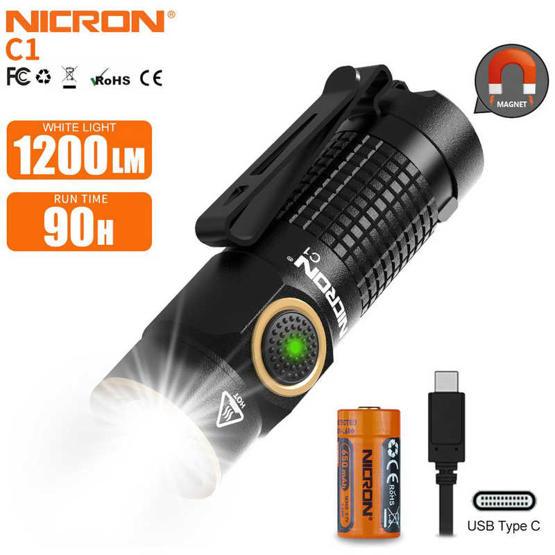 NICRON　EDCポケットライト 1200LM　C1