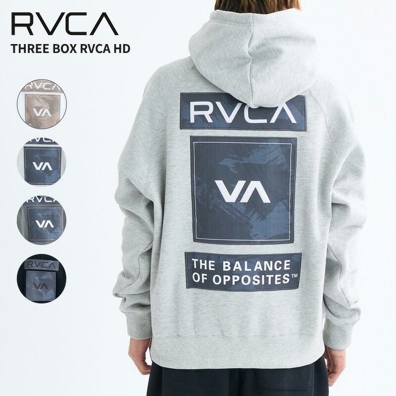 ルーカ メンズ スウェットパーカー RVCA メンズ THREE BOX RVCA HD パーカー 秋冬 トップス 2025年秋冬モデル BF042011