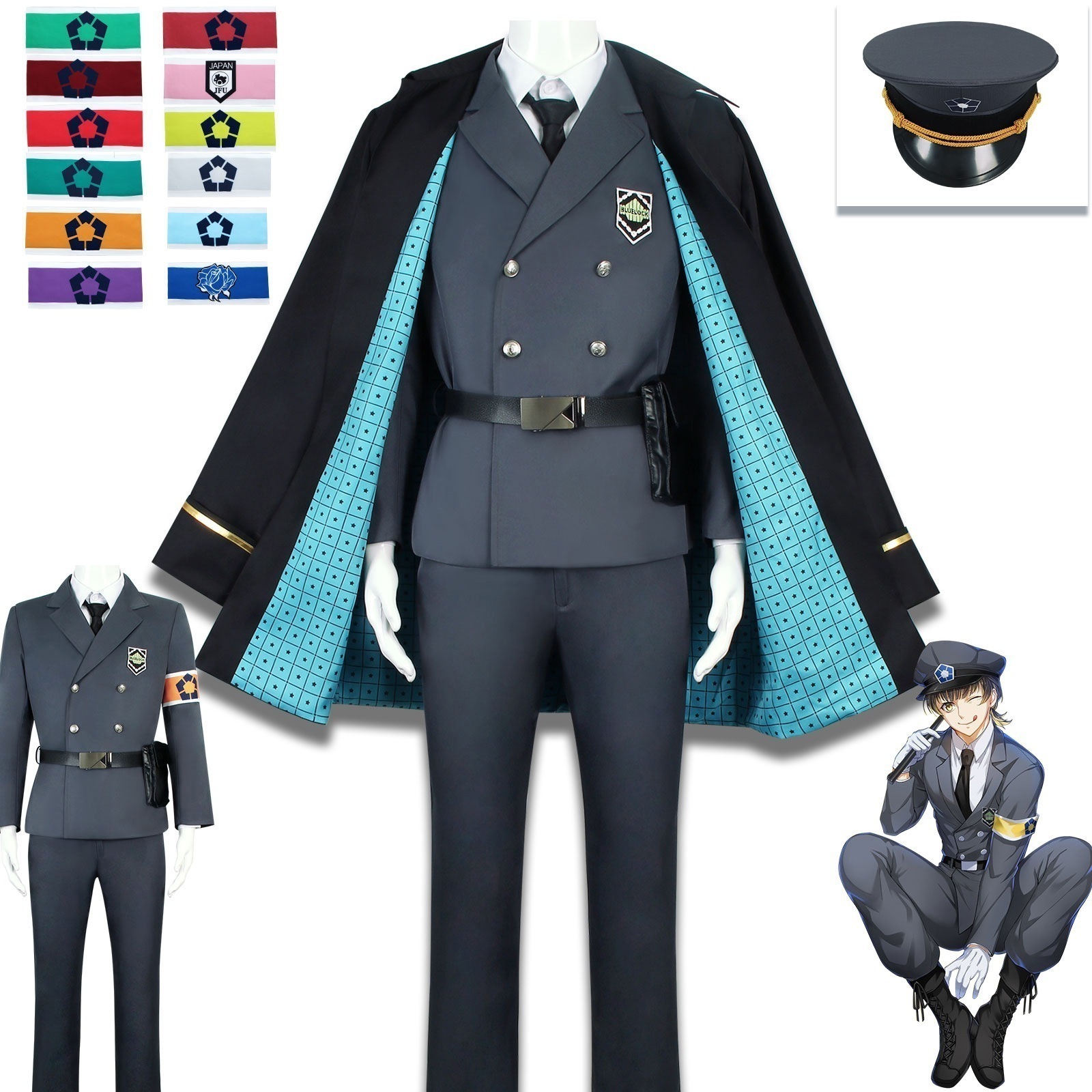 青刑務所cos服蜂楽回警備服潔世千切豹馬コスプレ青刑務所