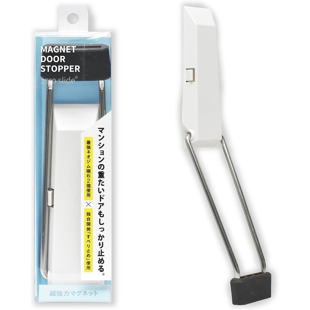 （まとめ買い）マグエックス マグネットドアストッパー ゼロスライド 白 MDZR-W [x3]