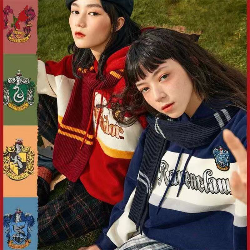 【1つ買うと10つ無料】【ハリーポッター】フリースセーター レディース 2025春新作 カレッジセーター フード付き ゆったり