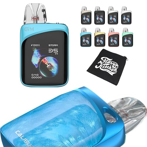 Glass Blue【KOKO/G4Pro】ユーウェル Caliburn G4 Pro Koko Pod Kit 2000mAh大容量バッテリー 最大35W出力 GPPカートリッジ互換