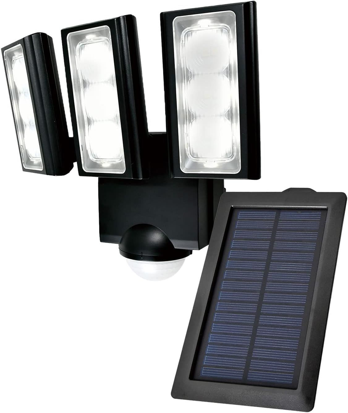 ソーラー式 センサーライト 3灯 (白色LED/防水仕様) 屋外 センサーライト 足元 (ESL-313SL)