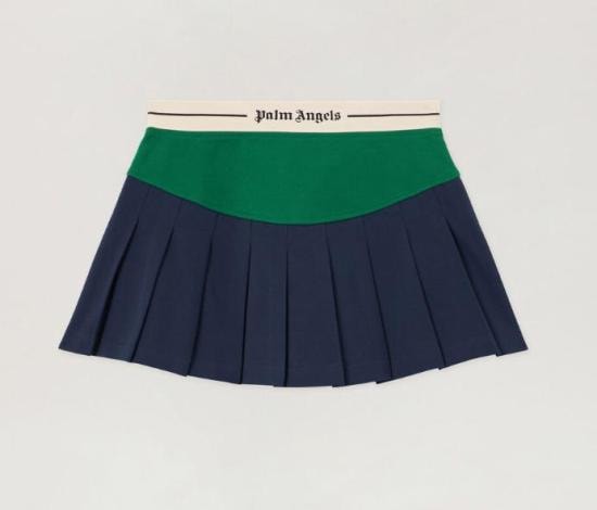 PALM ANGELS Women Clothing PWCC094S26FAB001 4655 NAVY BLUE GREEN