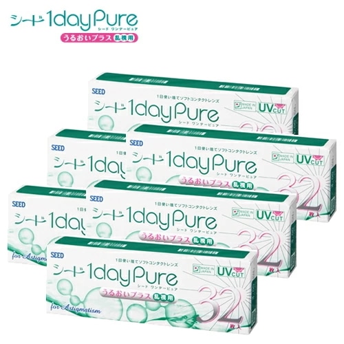 【6箱】 ワンデーピュアうるおいプラス 乱視用 32枚 6箱 1dayPure トーリック　ワンデーピュア うるおいプラス 1day 乱視用 ポスト投函便30