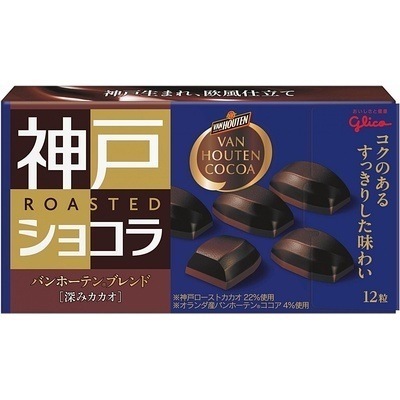 グリコ 神戸ローストショコラ　バンホーテンブレンド 深みカカオ 53g 120コ入り