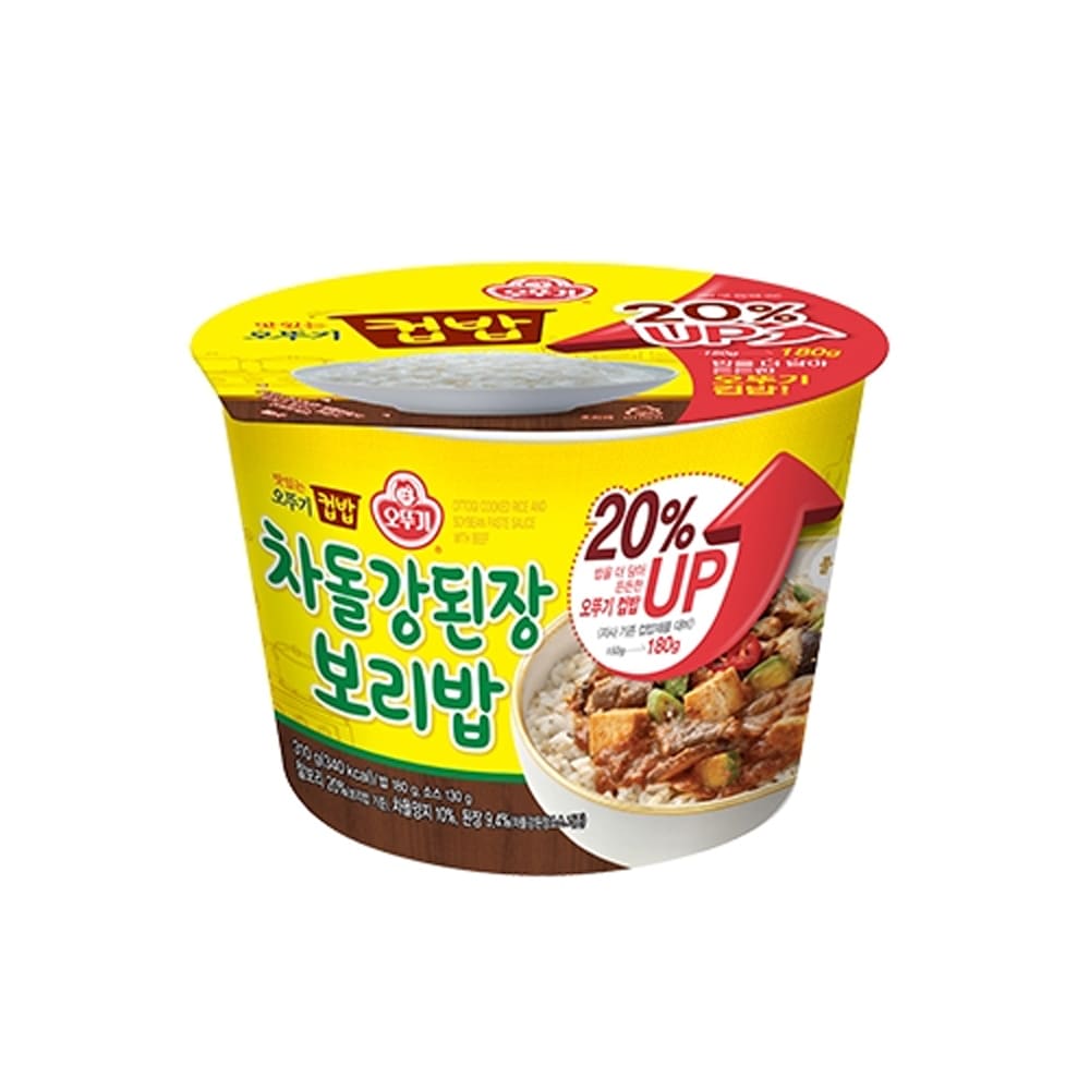 カップボブ_チャドルガン味噌麦ご飯（増量）310G x 12EA（1BOX-12ea）