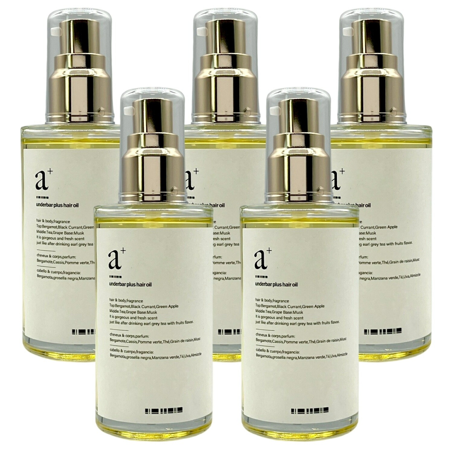 5個セット UnG アンダーバープラス ヘアオイル 92ml スタイリングオイル hair oil