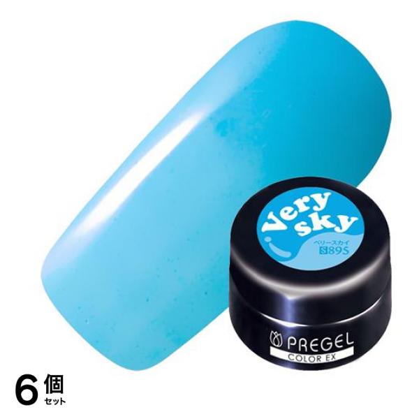 PREGEL(プリジェル) カラーEX シアー PG-CE895 ベリースカイ 3g 6個セット