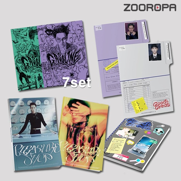 [7종세트] 키 KEY Pleasure Shop Good & Great Gasoline