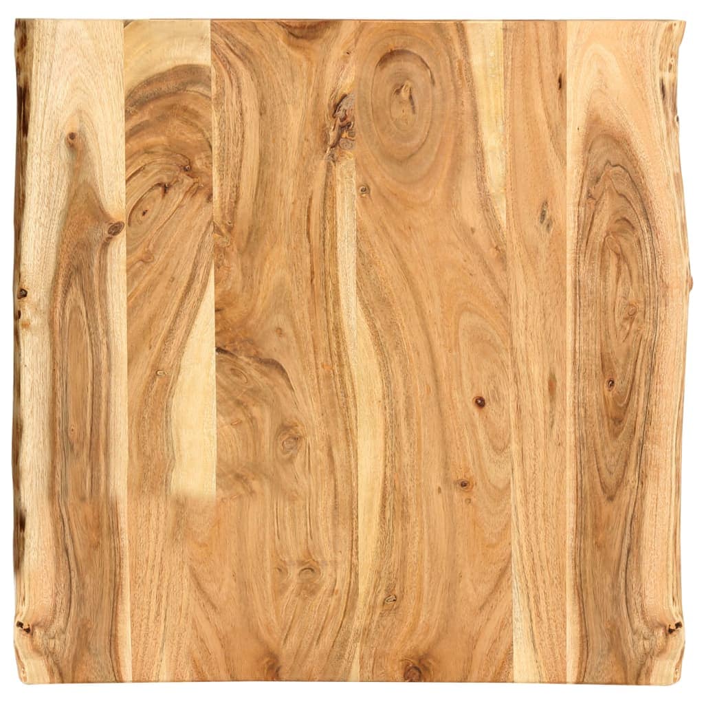 テーブルトップ アカシア無垢材 58x(50-60)x2.5cm