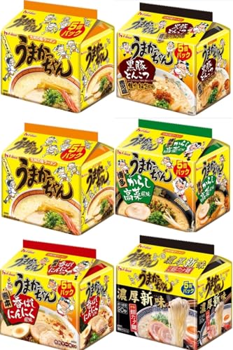 【お得セット】ハウス食品 うまかっちゃん 5種 6パック 計30食 セット