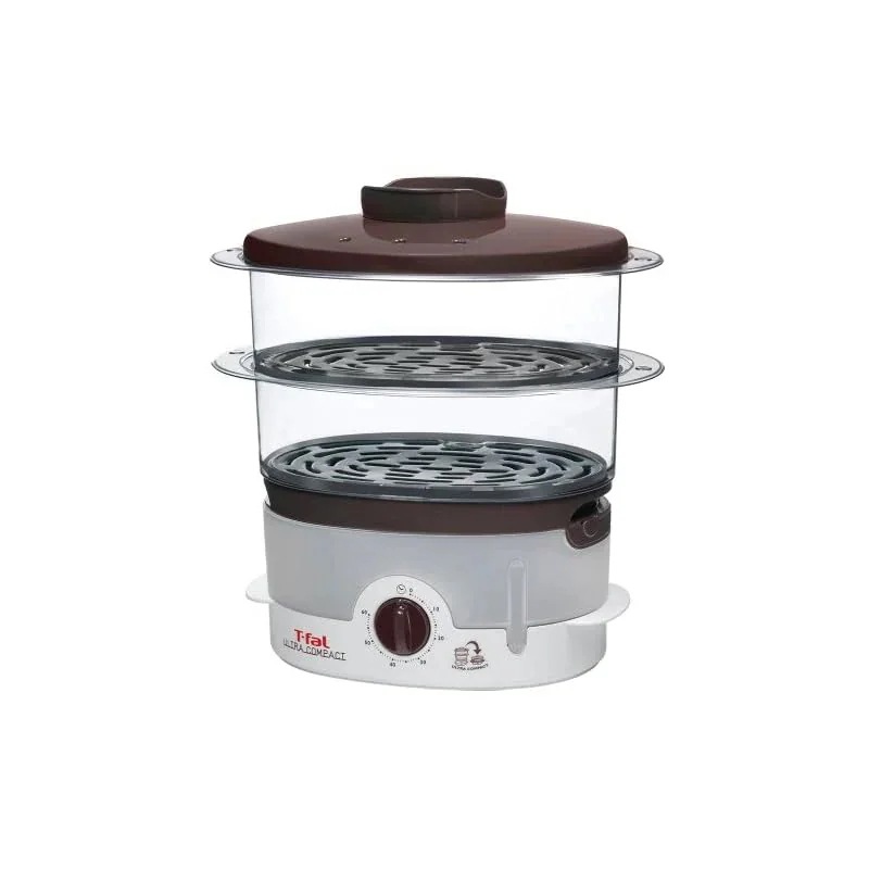 【即納】ティファール 電気蒸し器 スチームクッカー ウルトラコンパクト ブラウン VC106170
