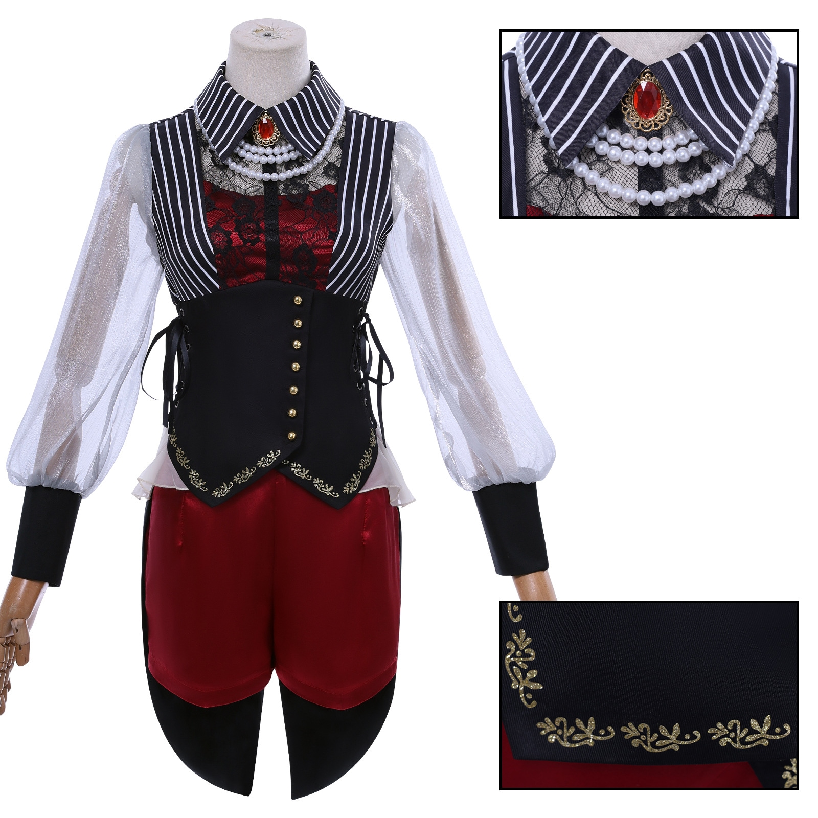 ハロウィン漫多頌楽人形コスプレ衣装Bang Dream祐天寺若麦コスプレアニメハロウィン衣装 7,452円