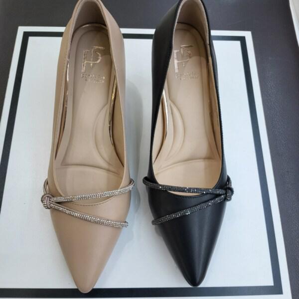 [ハッピーデパート] 女性6cm羊革デイリー楽なキラキラ靴PFESHP565