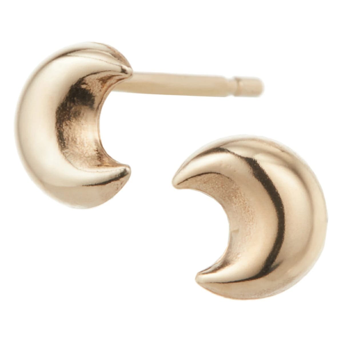 ピアス レディース me on... みぃおん 日本製 K10YG 三日月 ムーン ミニ