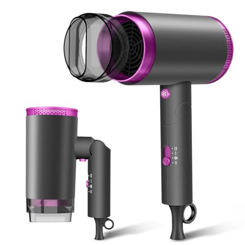 ドライヤー【2024業界新開発・超軽量デザイン】1400W 大風量 速乾 折り畳み式 ヘアドライヤー 3段階調節 静音 小型 マイナスイオン ヘアケア 過熱保護 軽い 携帯ドライヤ 家庭用 ヘアサロン