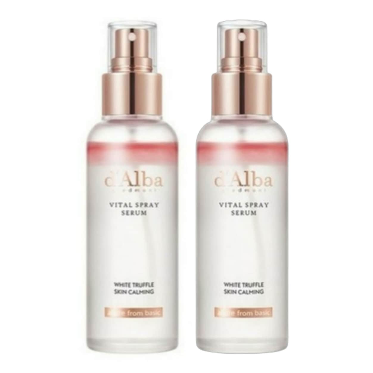 ピンク/ホワイト トリュフ バイタル スプレー セラム 100ml 2個 保湿/栄養/弾力/腰/光彩/ツヤ/霧噴射/ミスト/美容液/化粧水/トナー