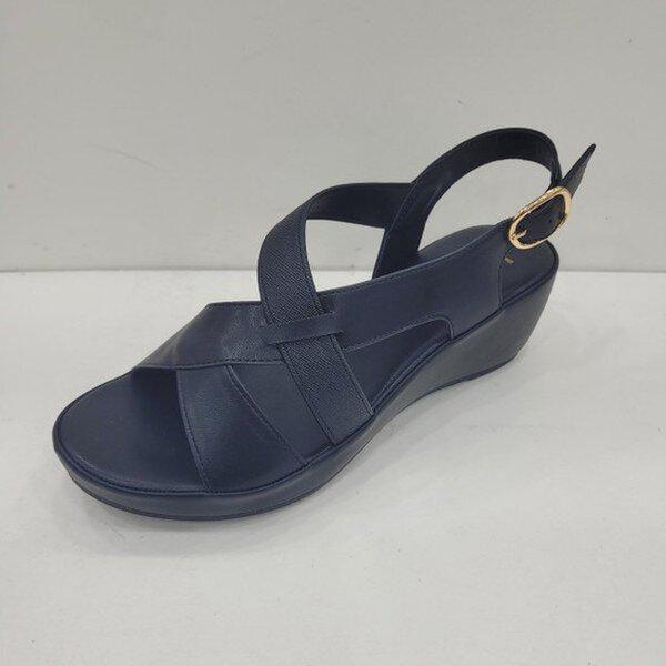 女性用 履き心地の良い素材コンビ ベーシック ウェッジサンダル PFCMSD689_US