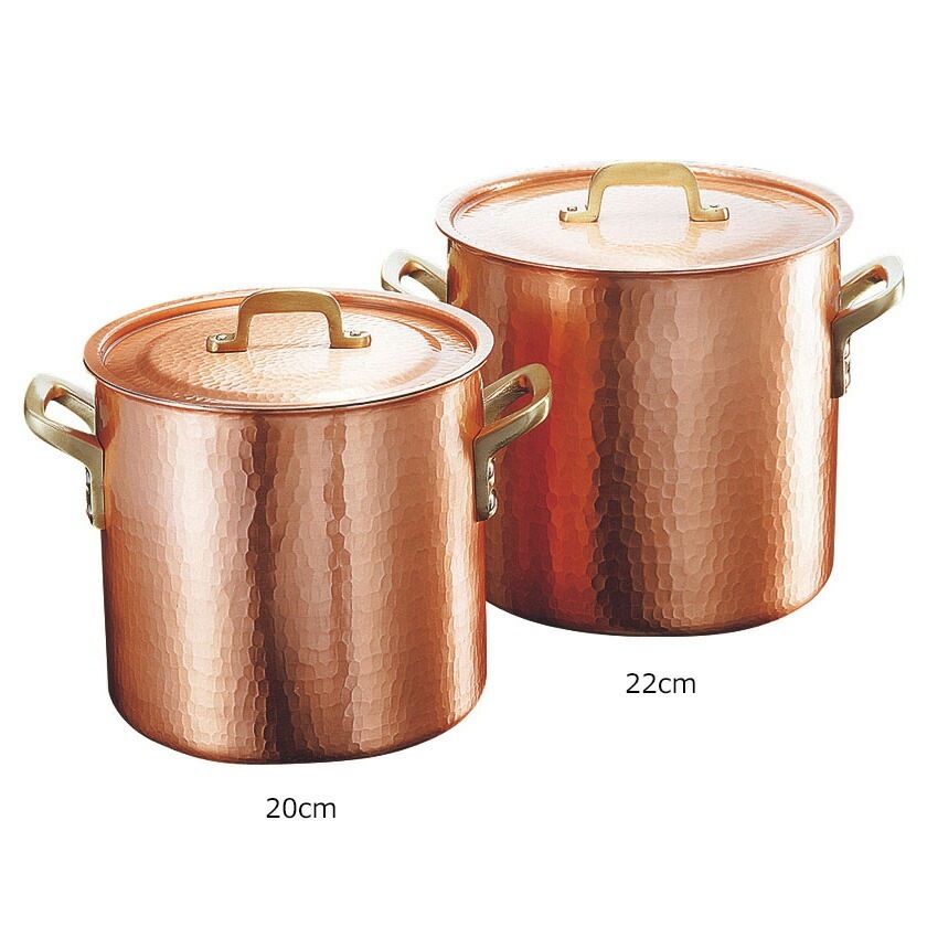 新光金属 新鎚器銅器 深型両手鍋 22cm SN-3 72,600円