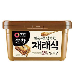 韓国味噌 テンジャン 1kg 清浄園 韓国 みそ テンジャンチゲの素 コチュジャン カンジャン と並ぶ 韓国の伝統的な調味料