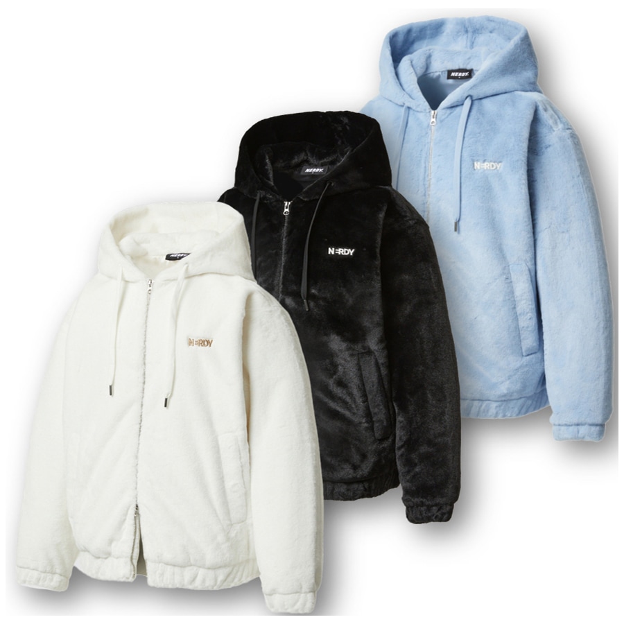 Eco Fur Hoodie Zip-up