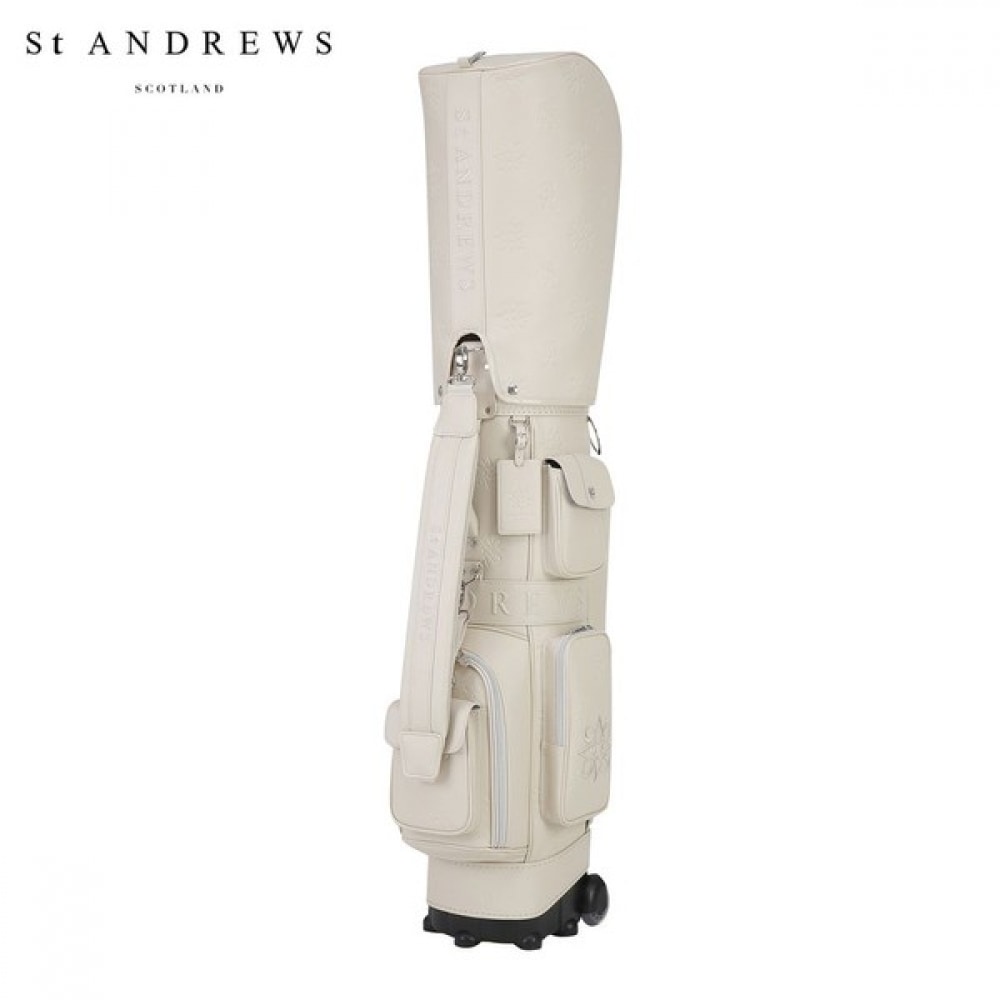 (St Andrews) 女性用シンボル柄ホイールキャディーバッグ