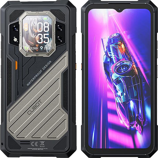 CUBOT　kingkong X dimensity 7050(アンツツ60万点)　10200 mAh　タフネススマホ　本体　16GB 256GB 背面ディスプレイ　黒色　日本語＋グーグルプレイ対応