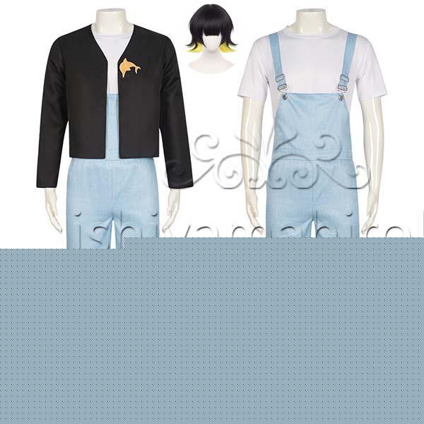 ブルーロック Blue Lock 風 蜂楽廻 コスプレ衣装 ウィッグ コスチューム cosplay イベント 演出服 舞台服 アニメ変装 仮装 ハロウィ