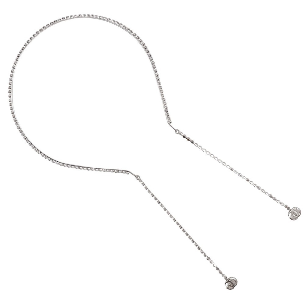 カチューシャ GG その他アクセサリー 金属製 ラインストーン シルバー レディース 中古品