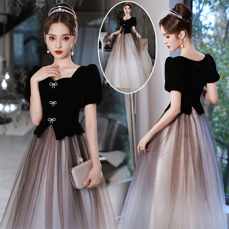 【即納】パーティー ドレス カクテルドレス カラー切り替え セレモニー レディース ワンピース 総レース フォーマル 女性 着やせ ハイウエスト Aライン マキシ 大人 女子会 同窓会 演奏会 発表会