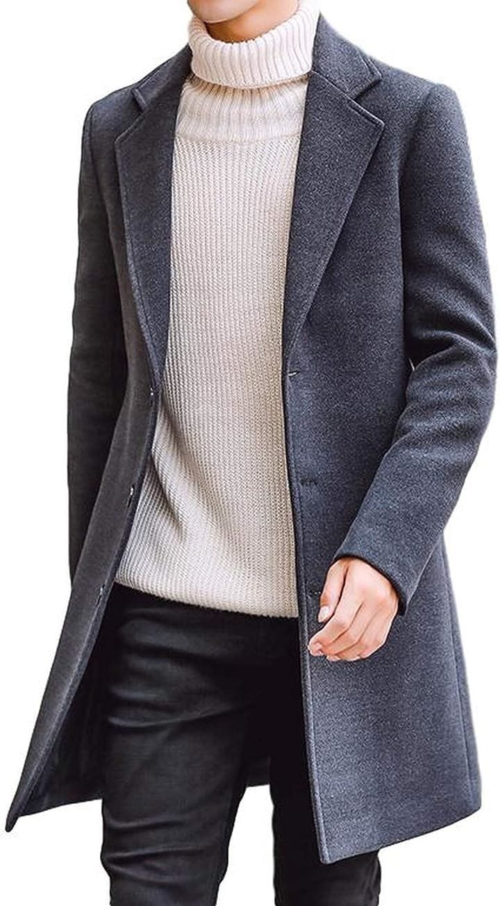 コート メンズ ビジネス チェスターコート カジュアル コートメンズ スーツ( グレー, 3XL)