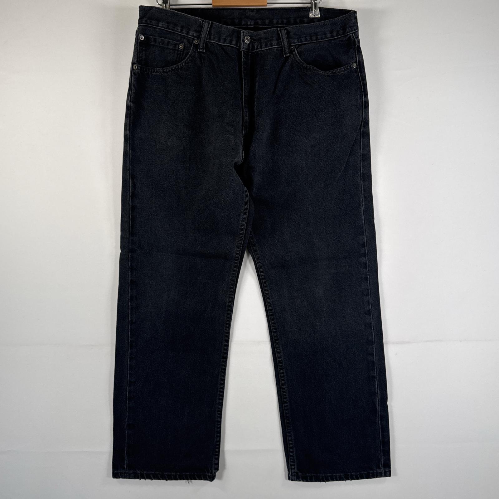 古着 デニムパンツ 505 ジーパン ストレート 大きいサイズ ジップフライ ジーンズ ビッグサイズ w40 L30 ブラック メンズ