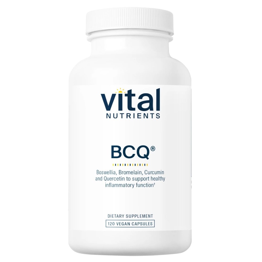 Vital Nutrients BCQ (Boswellia, bromelain, curcumin, and quercetin) 120 Vegan capsules