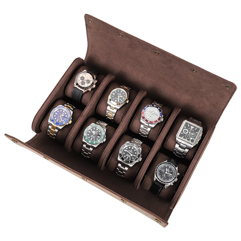 レトロ狂馬皮腕時計収納ケース8個入り手作りクリエイティブ腕時計ケース現物