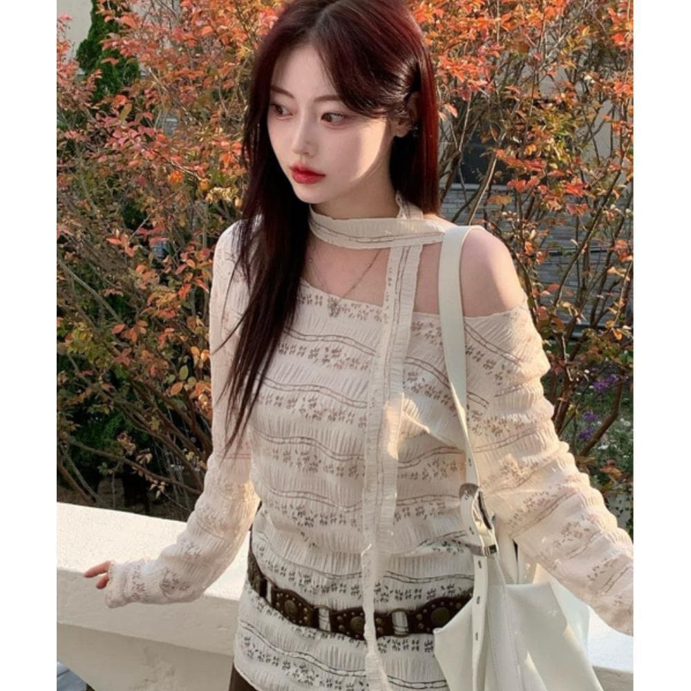 ROCKCAKE Pattern Punching Long sleeve Ivory RC24TP16000 5,879円