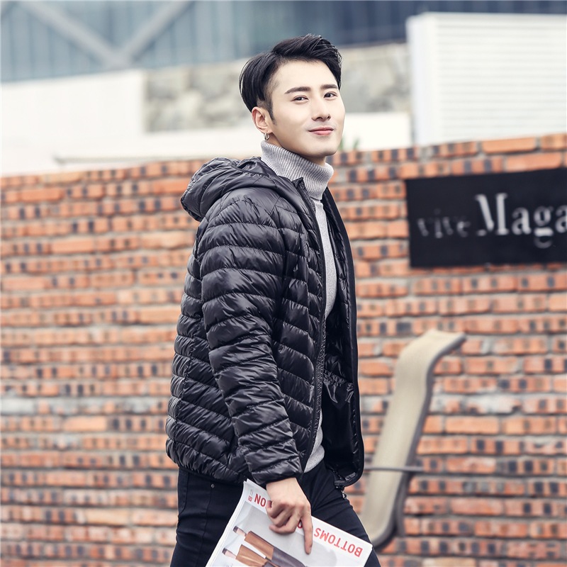 ダウンジャケット メンズ 軽量 ライトアウター 冬服 中綿ジャケット フード付き おしゃれ 防寒着 あったか ファッション 4,712円