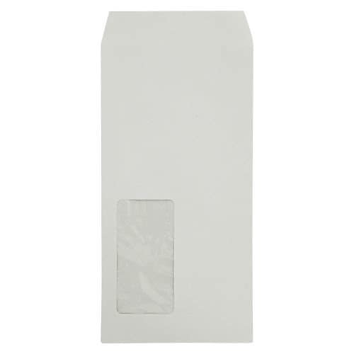 壽堂紙製品 マド付封筒長3 ハーフトーンカラーグレー 03227 00006289