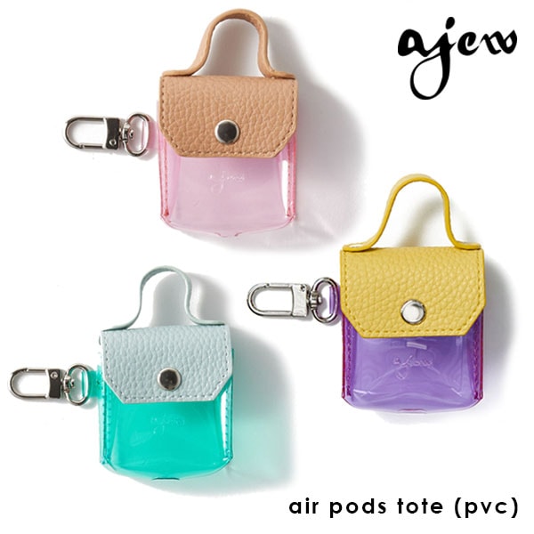 【即納】 エジュー ajew air pods tote(PVC) エアーポッズトート グッズ airpods ケース カバー aj04-011 ギフト_airpods_pink 5,067円