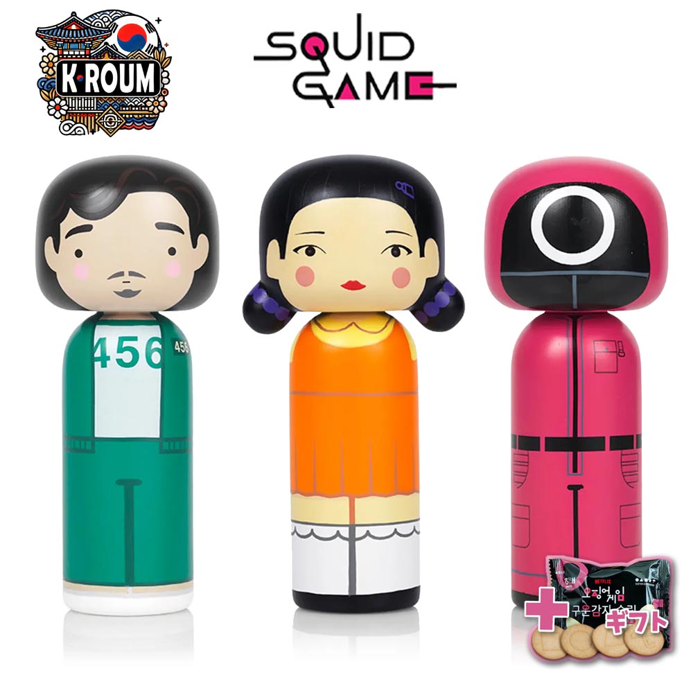 [LUCIE KAAS x SQUID GAME] capsule collection 3 types [ルースカース] イカゲーム コケシドール オブジェ 3種