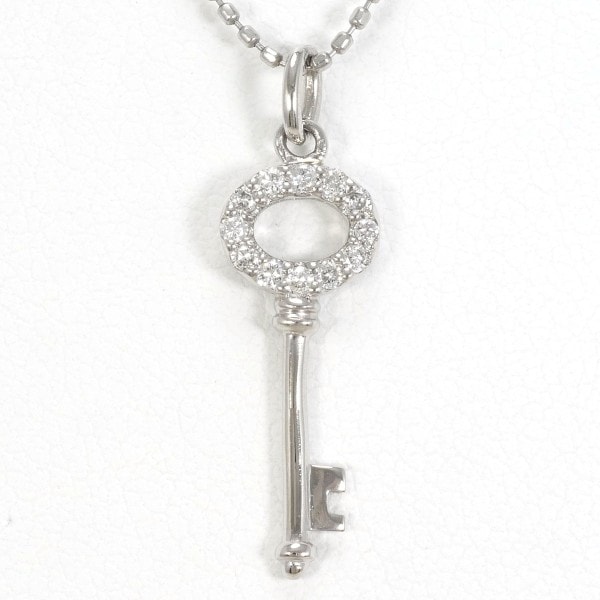 PT900 プラチナ PT850 ネックレス ダイヤ 0.10 約43cm ジュエリー 中古