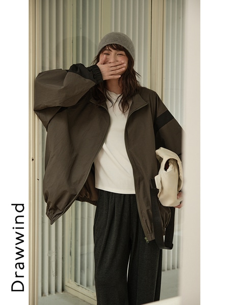 ドローウィンドスタイル2024秋カジュアルジャケット