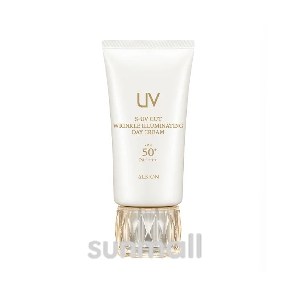 Al　bion　S-UV カット リンクル イルミネイティング デイクリームSPF50+ PA++++UV耐水性 50g 日中用美容クリーム・メイクアップベース 正規品